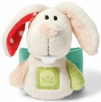 Nici Hand Rattle - Tilly Rabbit, 14 x 6 cm