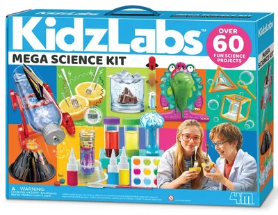 Set științific STEM 4M Kidzlabs - Laborator științific mare, peste 60 de experimente