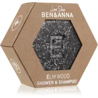 BEN&ANNA Love Soap Shower & Shampoo șampon uscat și gel de duș 2în1 Elm Wood 60 g