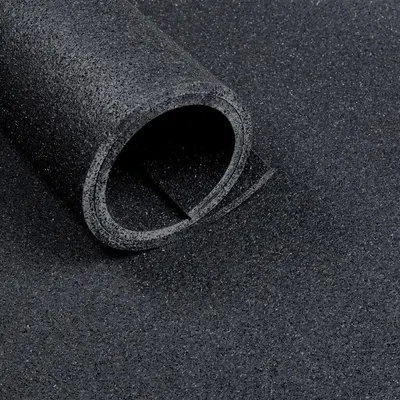 Rolă de pardoseală sportivă de 10 m² - Grosime 10 mm - Aspect asfalt negru