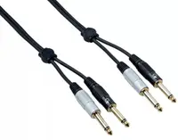 Cablu cu două canale Bespeco - EA2J150, 1,5 m, negru