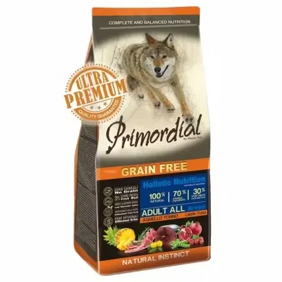 Primordial Grain-Free Holistic Dog Adult, Tuna & Lamb, 2 kg