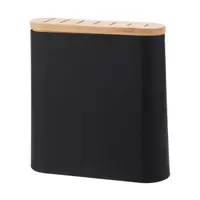 Suport universal pentru cuțite Excellent Houseware, bambus și ABS, 23×8×23.5 cm, sistem anti-alunecare