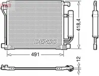 Radiator AC condensator cu uscator potrivit NISSAN JUKE, PULSAR 1.2 1.5D 1.6 02.13-