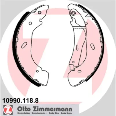 Set saboti frana ZIMMERMANN 10990.118.8