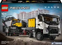 Constructor LEGO Technic - Camion Volvo FMX și un excavator EC230 (42175)