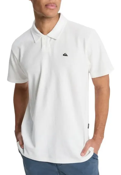Tricou barbati - MW PIQUE POLO - alb - bumbac