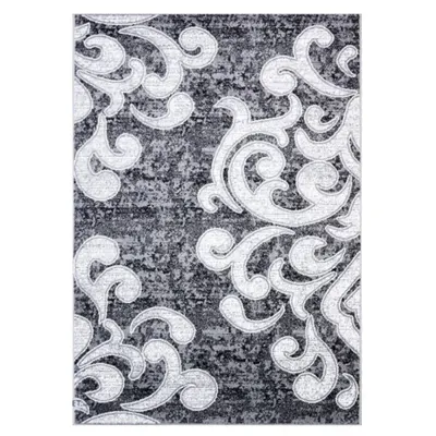 Covor Dreptunghiular, 120 cm x 170 cm, Gri, Model Cappuccino Ramuri