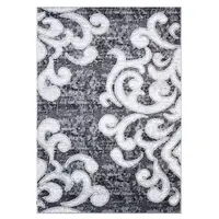 Covor Dreptunghiular, 120 cm x 170 cm, Gri, Model Cappuccino Ramuri
