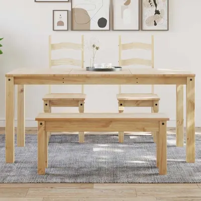 vidaXL Banchetă de bucătărie PANAMA, 160x80x75 cm, lemn masiv pin