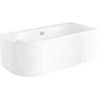 Cada baie 180x80 cm, orientare dreapta, masca frontala cu riflaje inclusa, alba, Besco Avita
