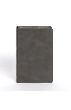NASB Personal Size Bible, Charcoal Leathertouch