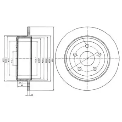 Disc frana DELPHI BG4157