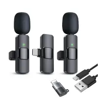 NWPro Sistem de microfoane wireless cu noise cancelling ultracompact pentru dispozitive USB-C/Lightning - Default Title