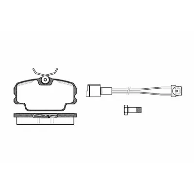 Set placute frana, frana disc REMSA 0145.11