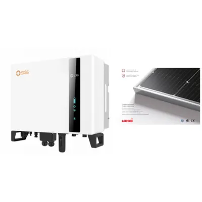 Pachet invertorSolis 10KW trifazic cu 20 panouri fotovoltaice Longi 495W