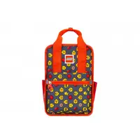 Rucsac Casual LEGO Tribini Fun Small, 29x22x10 cm, Heads and Cup, rosu