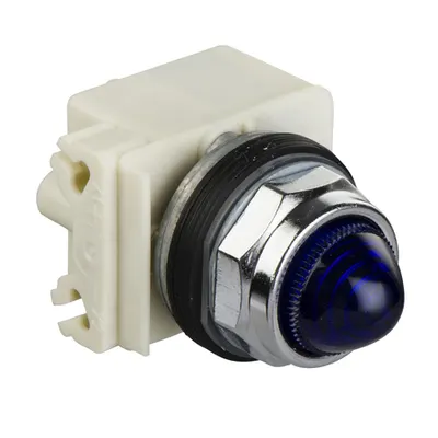 Lampa Semnalizare Ocnala Ø 30 - Albastra - Bec Ba 9S - 120 Vca/Cc - Ip66
