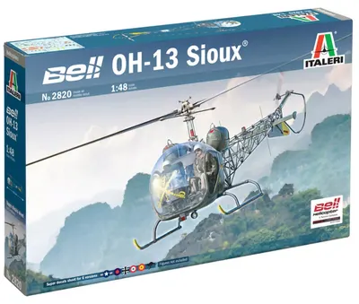 Model asamblabil Italeri Militar: Elicoptere - Elicopter american Bell OH-13 Sioux