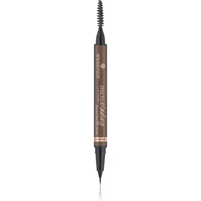 essence Microblading creion pentru sprancene cu pensula culoare 04 Dark Brown 0.6 ml