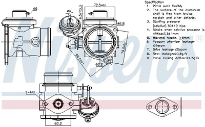 Supapa EGR potrivit VW TRANSPORTER IV 2.5D 09.95-04.03