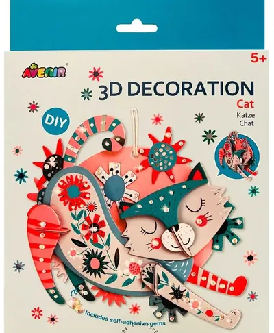 Set creativ Avenir - Fă-ți singur 3D decorațiune, Pisică