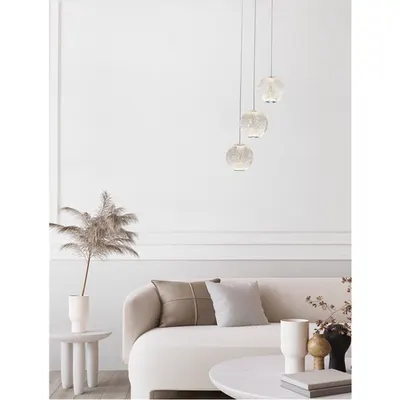 Lampa suspendata BRILLANTE Crom Aluminiu & Acrylic LED 16W 230V 665Lm 3200K IP20 Triac Dimabil