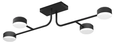 Plafonieră LED Eglo – Clavellina, 4×6,8W, 3200 lm, 3000K, L-890, dimabilă, negru/alb
