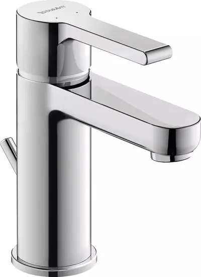 Baterie lavoar Duravit B.2 B21010001010, marime M, cartus ceramic, monocomanda, 152 mm, ventil, Crom lucios