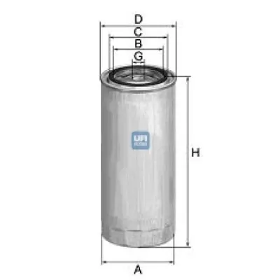 Filtru combustibil UFI 24.313.00