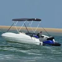 Gossi parasolar bimini 3 arcuri pereti din plasa 183x(170-182)x137 cm