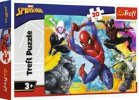 Puzzle pentru copii Trefl din 30 piese - Culorile lui Spiderman