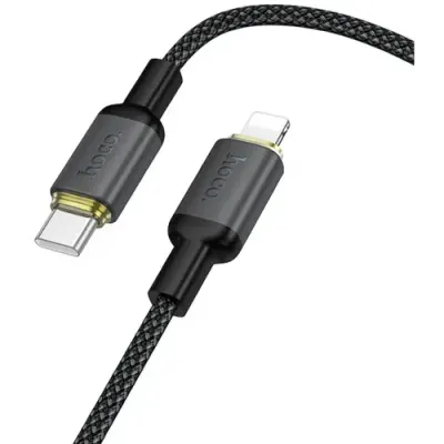 Cablu Date si Incarcare USB-C - Lightning HOCO X128 Benefit, 30W, 1m, Negru