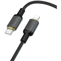 Cablu Date si Incarcare USB-C - Lightning HOCO X128 Benefit, 30W, 1m, Negru