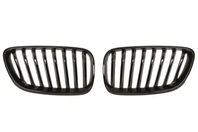 Grila radiator Dreapta/Stanga Fata potrivit BMW 2 (F22, F87), 2 (F23) 1.5-3.0 2012-2021 2013-2016 - (set, negru lucios/negru-mat)