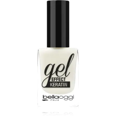 bellaoggi Gel Effect Keratin Nail Polish lac de unghii culoare Milky White 10 ml