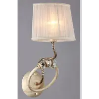Aplica Elegant Deco,1 x E14, 230V, D.17cm,H.44 cm,Auriu-alb