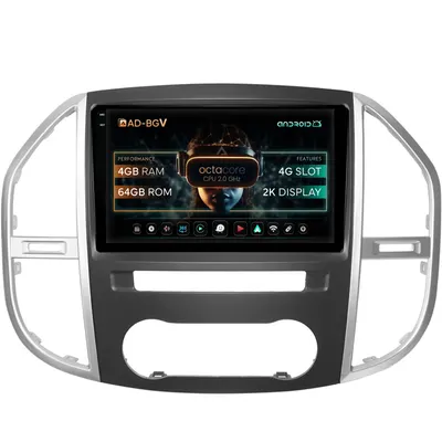Navigatie Mercedes Benz Vito (2016+), Android, V-Octacore 4GB RAM + 64GB ROM, 10.36 Inch - AD-BGV10004+AD-BGRKIT407V3