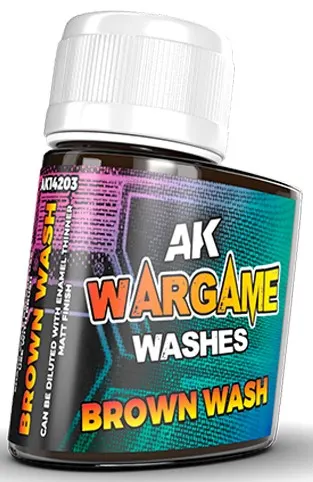 Chiuvetă emailată AK Interactive - Brown Wash (AK14203) (35ml)