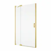 Usa dus batanta 100x200 cm cu segment fix Sanswiss Cadura auriu lucios deschidere stanga