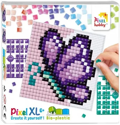 Set de pixeli creativ Pixelhobby - XL,Fluture violet