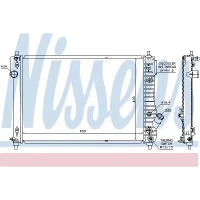 Radiator, racire motor NISSENS 61687