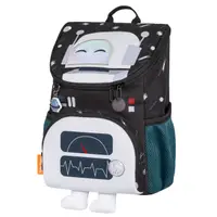 Ghiozdan Mini Little Travelers Plus, 33x26x16 cm, motiv Robot Mr White, Tiger Family