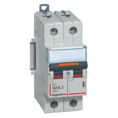Disjunctor DX³-2P-230/400V~-6,3A-25kA-doar magnetic - 2M