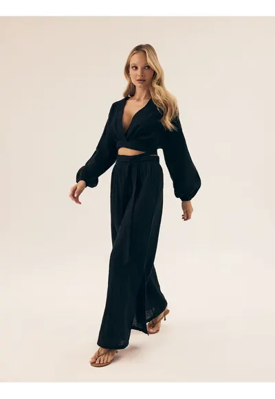 Pantaloni dama Seaside negru - Negru