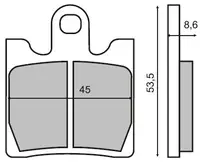 Placute frana fata Suzuki Burgman 250 98 99