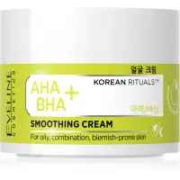 Eveline Cosmetics AHA + BHA Korean Rituals crema pentru piele cu efect hidratant si matifiant 50 ml