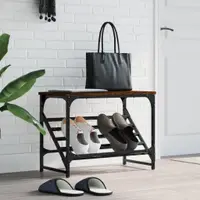 Gossi pantofar, stejar maro, 60x30x45 cm, lemn compozit