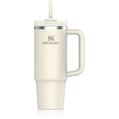 Stanley Quencher H2.O FlowState™ Tumbler pahar din oțel inoxidabil cu pai medium Cream 1 buc