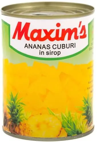 Ananas Engros Cub în Sirop Maxim's,565 g
